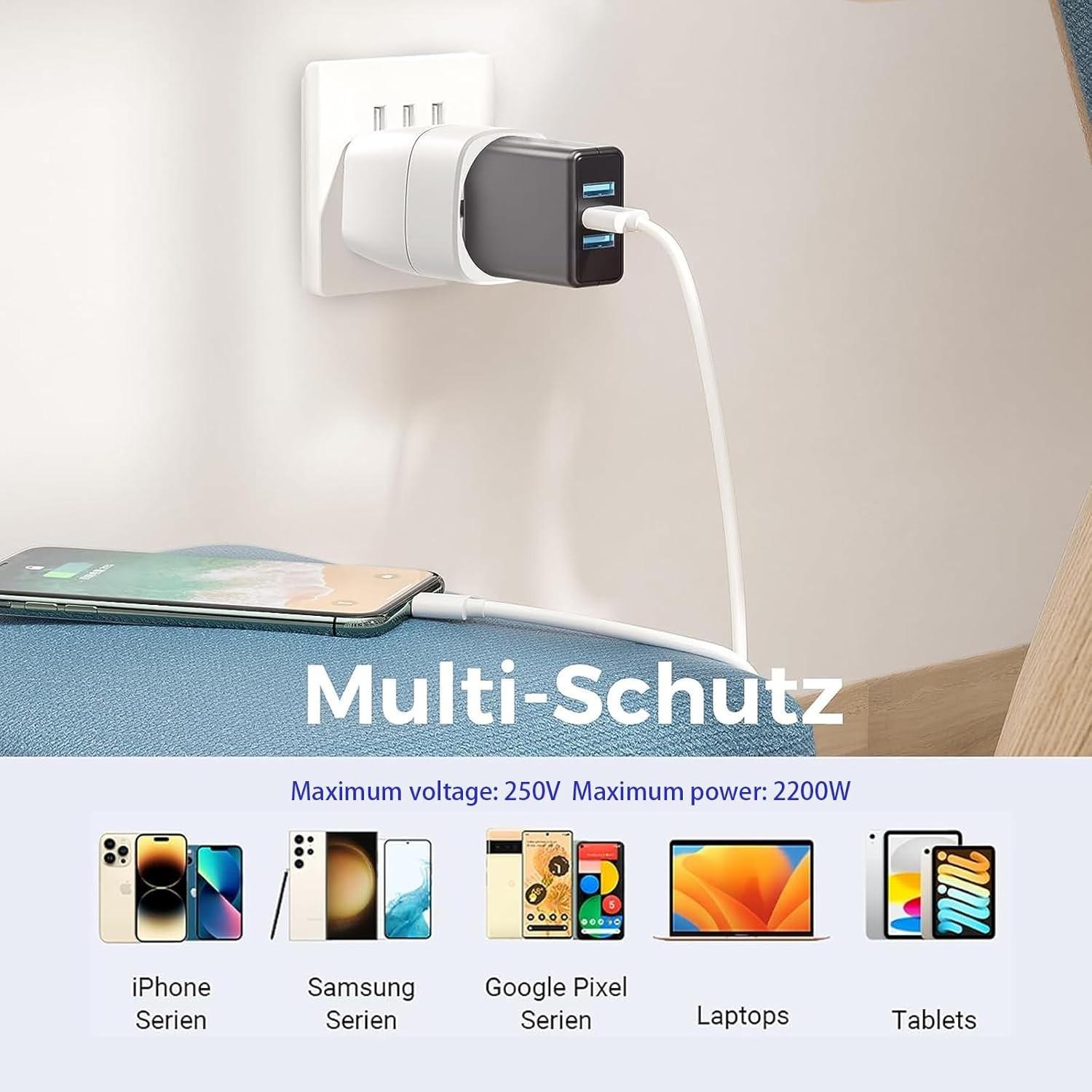 Travel Power Adapter Converter J-Type to E/f-Type, Compact Lightweight Design, Easy to Carry, Socket Adapter for Switzerland/madagascar/liechtenstein