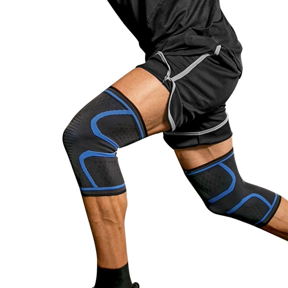 Compression Knee Support Brace, High Elasticity for Joint Recovery Stability, Breathable Anti-Slip Comfortable, Adjustable Strap for Running Hiking Basketball Sports, Essential Protective Gear