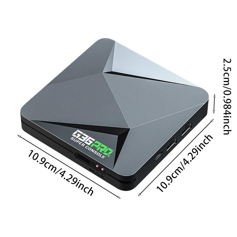 G36 PRO gaming console set-top box with 4K dual-system wireless function. G36PRO home gaming console with 64G memory. Completely upgraded retro gaming console.
