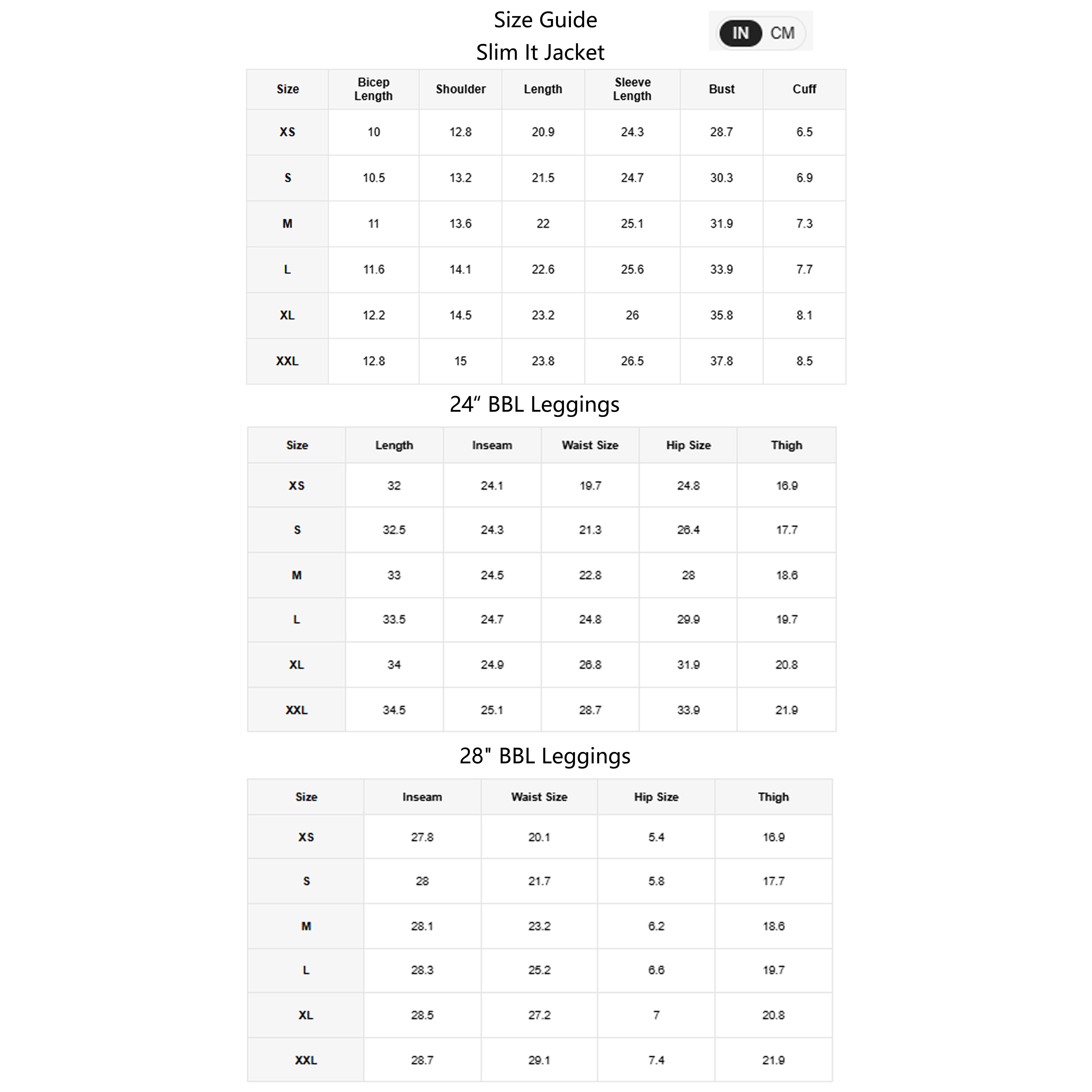 GLOWMODE 2PCS Slim-It BBL Jacket and 24" & 28” Crossover Yoga Leggings Set