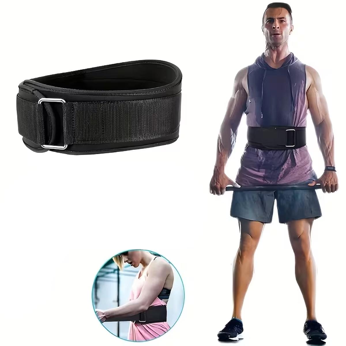 Adjustable Weightlifting Belt for Gym Use, Comfortable Support for Power Training, Women's Knitted Waistband for Squats