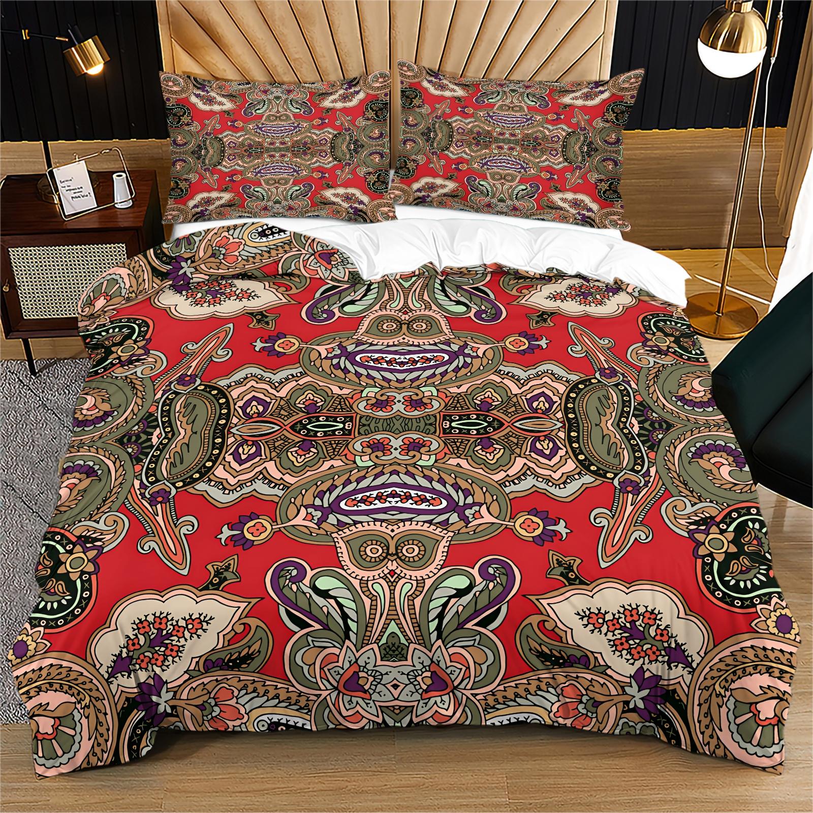 2/3 Pcs Abstract Art Print Duvet Cover Set, Modern Minimalist Bedding Set, Ultra Soft Microfiber with HD Digital Printing, Zipper Closure, Wrinkle-Resistant, Perfect for Bedroom, Dorm & Guest Room, All Season Use - No Filling