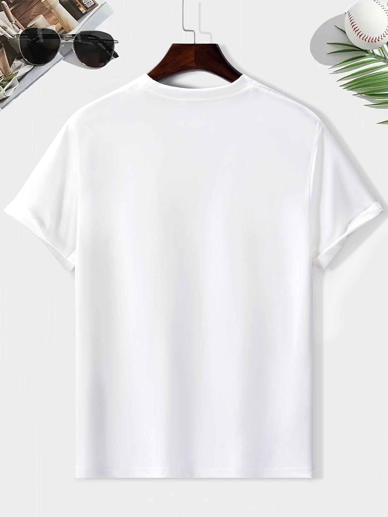 Men's Casual Short Sleeve T-Shirt, Milan Italy City Print Design, Streetwear Trendy Versatile Comfortable Fabric, All Seasons Wear