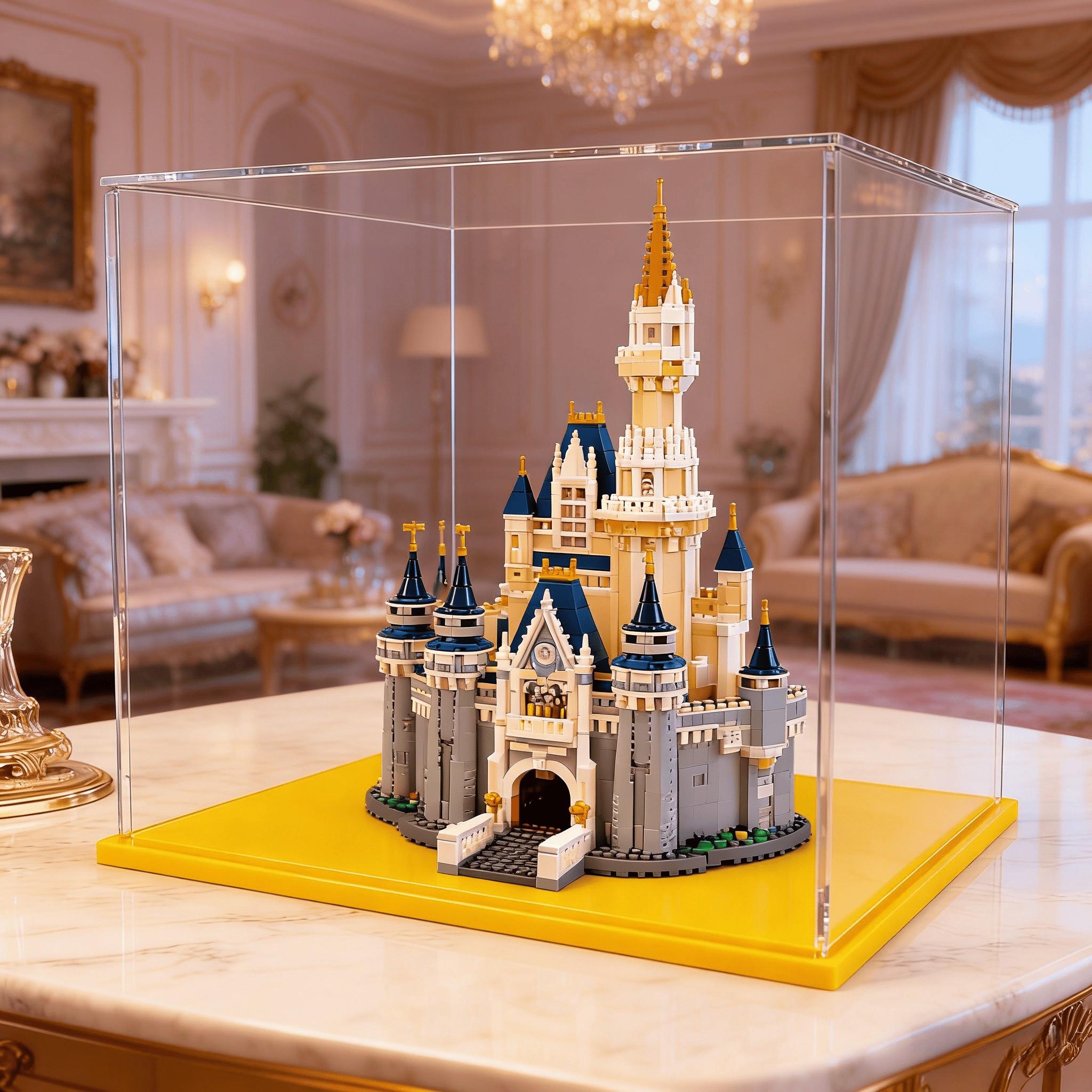 Transparent Acrylic Display Case, Stackable Doll Box, Vertical Assembly Stand, Multiple Sizes Available, Base, Collectible Figurine Storage