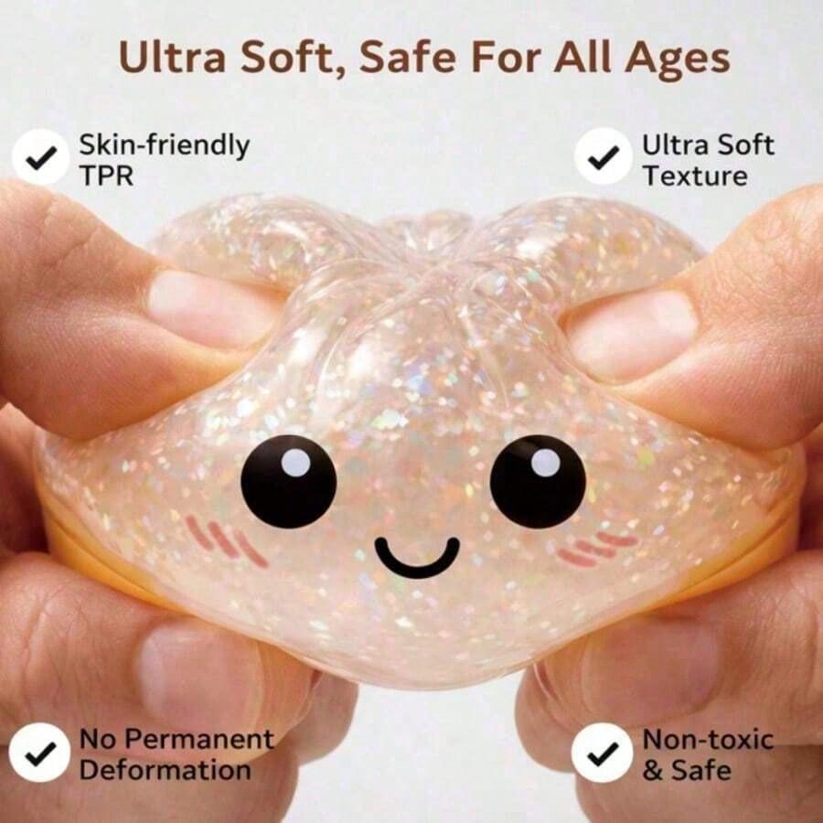 8.5cm Dumpling Squishies Stress Relief Balls, Dumplings Stress Balls, Handmade Squeeze Fidget Toys With Steamer Storage Case, Soft TPR Slow Rebound Big Bun Squishy, Realistic Food Shaped Sensory Squeeze Toy, Anxiety Relief & Focus Decompression Prop,