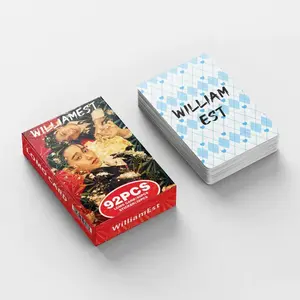  92Pcs/Set Thai Star WilliamEst Laser Lomo Cards - Drama CP William & Est Holographic Photocard with Stickers