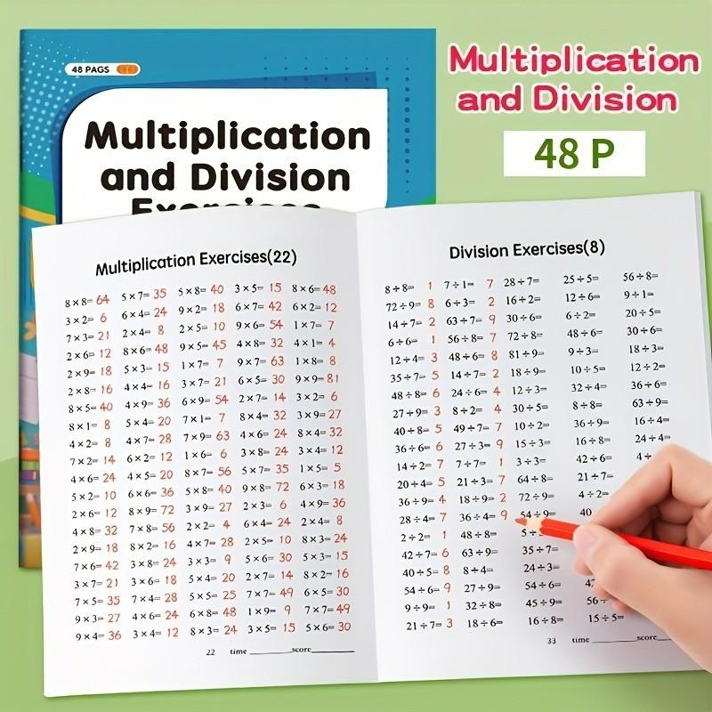 Educational Writing Aid for Learning & Education, Durable Arithmetic Practice Book, Learning Tool, Learning Materials, Enhances Calculation Skills, Ideal School Supply Gift, Student Essentials