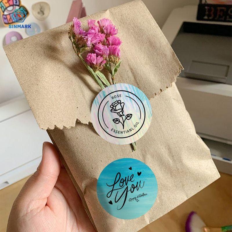 2 Rolls Round Thermal Labels, Self Adhesive Stickers, 50x50mm, Compatible with Sk58/sk20/sk35/sk45/m110 Printers, Ideal for Home Storage, Retail, DIY Crafts