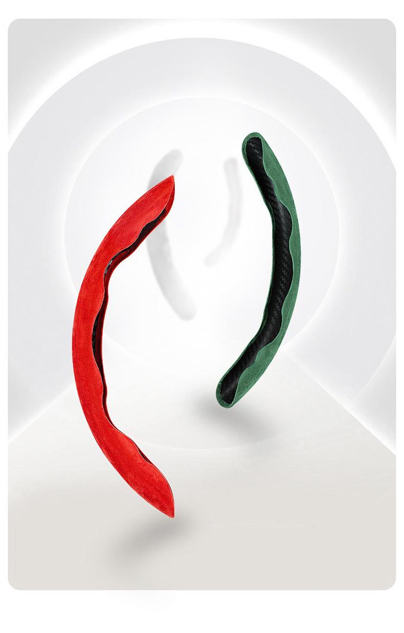 Suede Universal 38CM Car Steering Wheel Cover Booster Non-slip Cover For Tesla Model 3 Model S X Y Roadster SpaceX Auto Interior Accessories