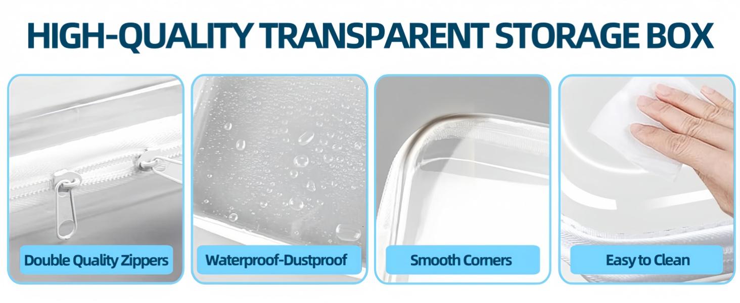 3PCS Hard Sided Clear Zipper Case for Storage- Professional-Grade Plastic Clear Zipper Pencil Case,Toy Storage Bins, Toiletry Pouch, Travel Organizer, Cosmetic Bag 3PCS Hard Sided Clear Zipper Case for Storage- Professional-Grade Plastic Clear Zipper Pencil Case,Toy Storage Bins, Toiletry Pouch, Travel Organizer, Cosmetic Bag