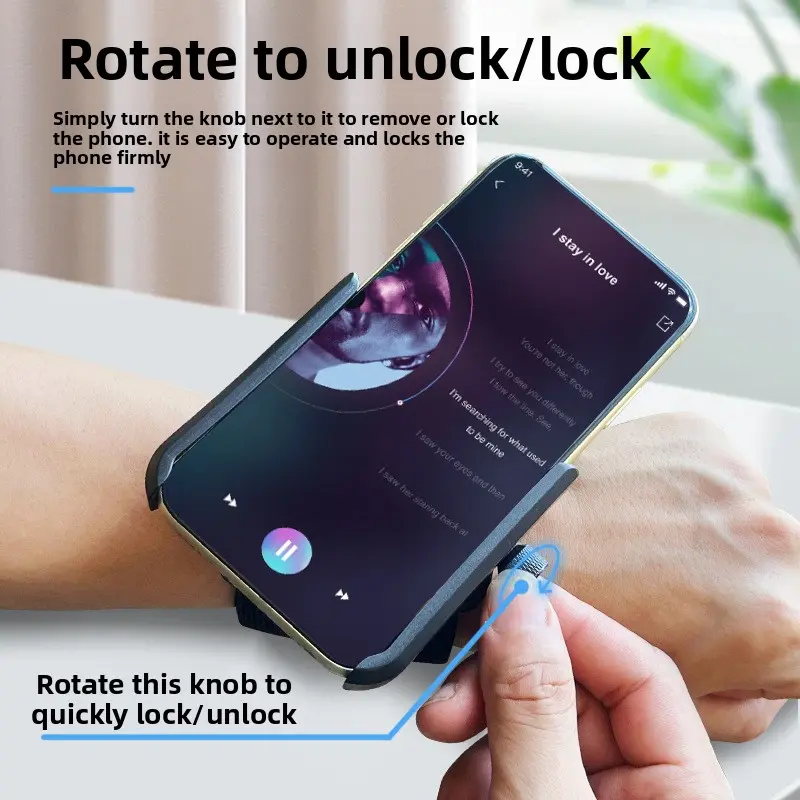 Wrist mobile phone holder running arm bag sports wrist bag men's and women's wrist straps multi-function