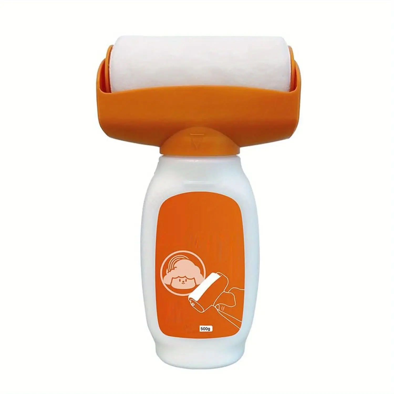 Refillable 4-Inch Paint Roller Brush with 500ml Storage - Wall Repair Tool - Touch Up Painter - Paint Dabbers Roller - Refillable Bottle Dauber for Graffiti, Art & Craft Painting Supplies - Plastic & Other Materials