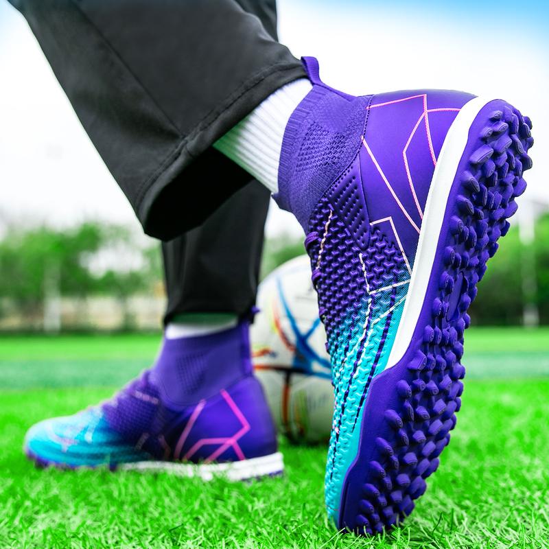 Men's High Top Football Shoes, BreathableComfortable Football Cleats, Professional Football Shoes