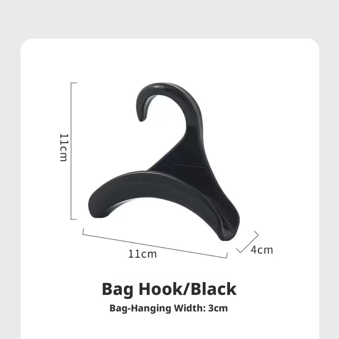 10-Pack Bag Hooks, Invisible Hook Japanese Arched Bag Rack, Jewelry Holder, Entryway Hat Scarf Organizer, No Trace Hooks