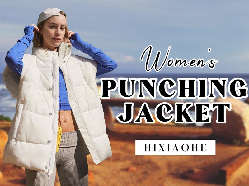 Hixiaohe Womens Casual Oversized Puffer Vest Stand Collar Full Zip Sleeveless Bubble Puffer Vest Quilted Padded Warm Coat Outwear TikTokShopBlackFriday