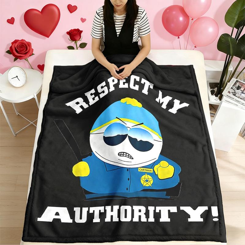 South Park Cartman Authority Meme Blanket, Plush High Density Fleece for Warmth, Great Gift for South Park Fans