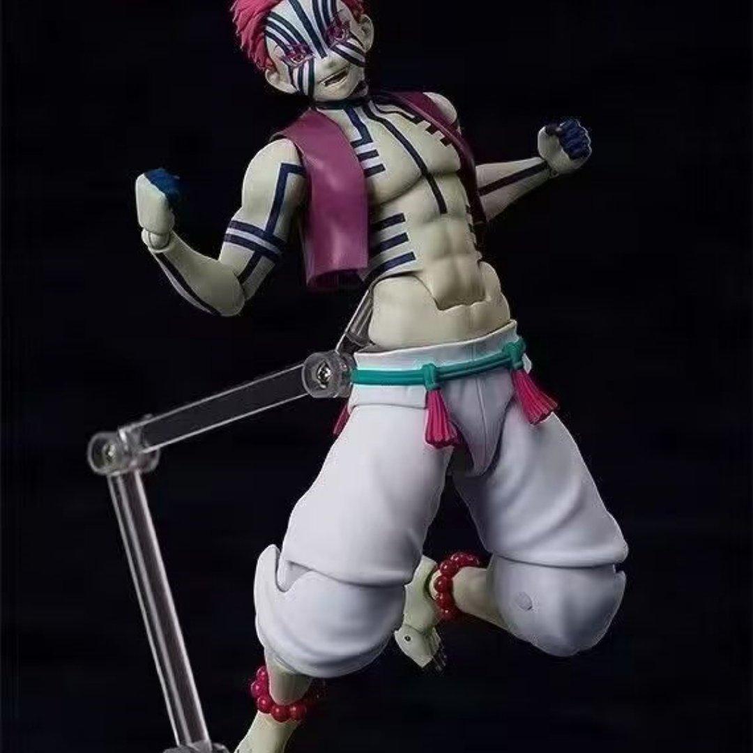 15cm Akaza Action Figure Demon Slayer Upper Moon Three Posable Joints Battle Gk Model Collectible Figurine Gift For Anime Fans Popular toys 2026 Hot selling toys