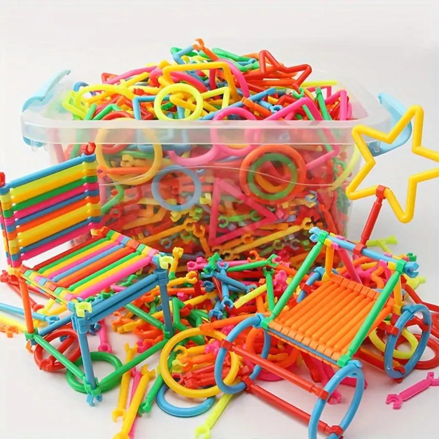 100/200pcs STEM Magic Wand Building Blocks Set - Teens Constructive Toy, Inspiring Imagination, Engineering Kit, Multicolor Shapes, Perfect Gift For Birthday, Holiday, Back To School