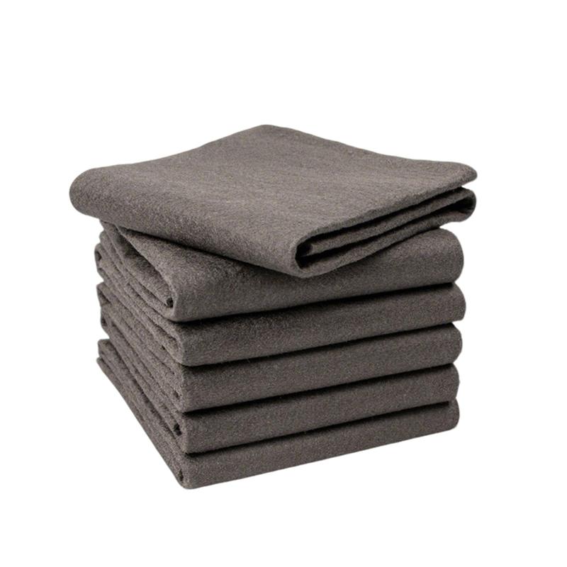 10 Pcs Lint Free Cloth,Reusable Microfiber Cleaning Rag for Windows,Mirror,Glass,Car,Gray，Thickened Magic Cleaning Cloth