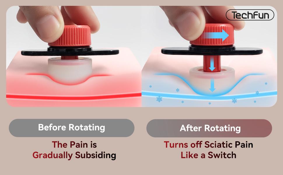 Sciatica Pain Relief Devices - 2025 New Sciatica Pain Relief Brace with Adjustable Knob and 2 Versions Pressure Pad for Sciatica Nerve, Lower Back & Hip Pain Relief,Knee Brace for Men Women Healthcare Tool
