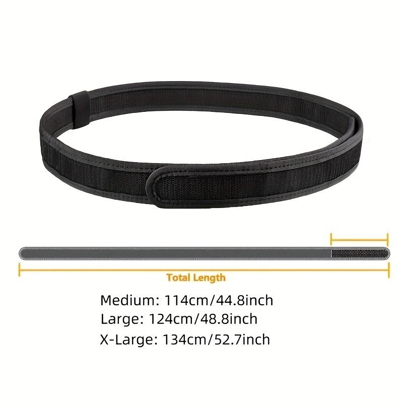 1.5 Inch Tactical Inner Belt, Hook Lining Duty Belt, Suitable for Edc, Concealed Carry, Safe, Adjustable Nylon Belt for Men