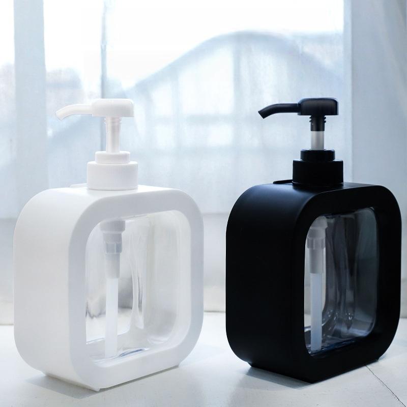 Travel Dispenser Bottle Press-Down Large Capacity Transparent Visible Hand Soap Empty Bottle Portable Lotion Shower Gel Bottle