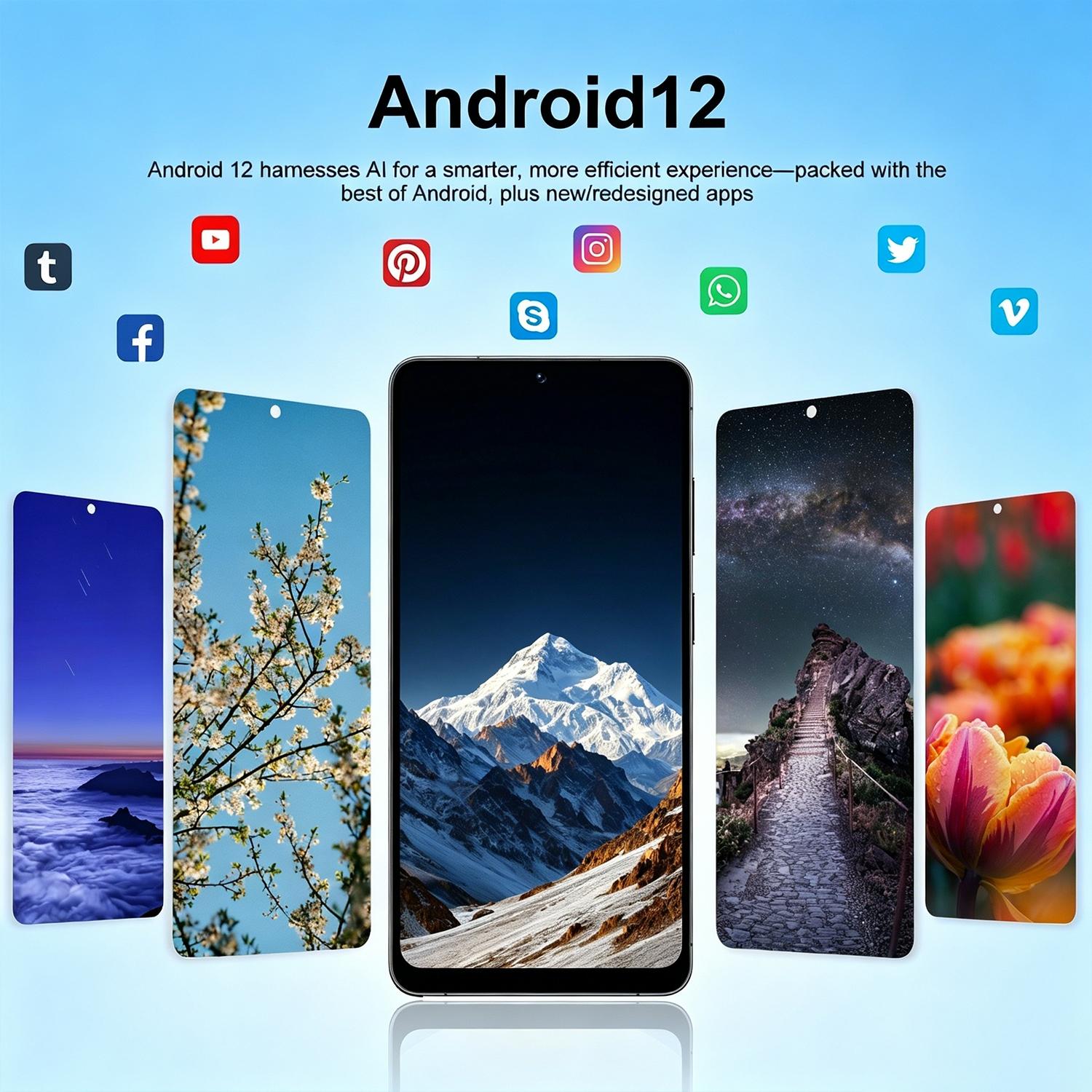 Astarry- S26 Ultra Large Screen Smartphone, Touchscreen Cellphone, 6.75-Inch Display, 3gb+32GB Storage, 5+13mp Camera, 4100mah Battery, 4g Network, Dual Sim Smartphones, Face Unlock, Cellphone