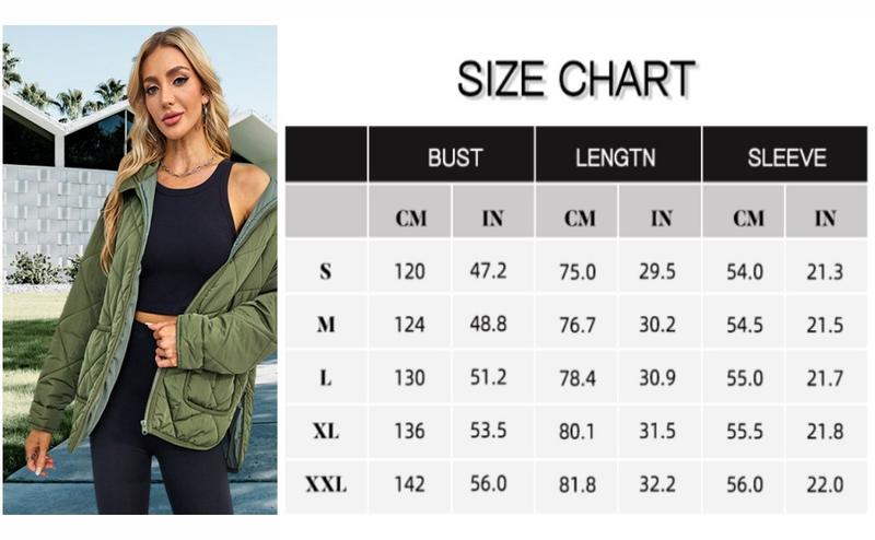 Danedvi Womens Quilted Puffer Jacket Hooded Long Sleeve Zip Up Winter Coat Lightweight Warm Jackets with Pockets trench  coat  buttoned  top Casual Fabric Womenswear Polyester Outerwear Comfort Fitted Basic Minimalist
