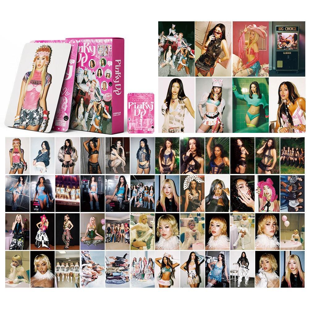 Katseye Pinky Up Album Cards 55pcs, Sexy Girl Photos Collectible Cards, New 2026 Edition, Fan Support Collection, Trendy Design