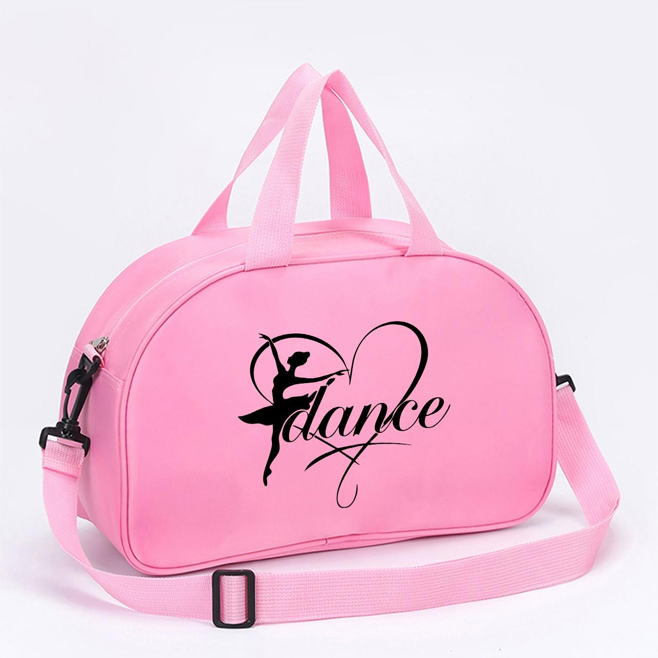 Dance Heart Ballet Dance Bag, Handheld Crossbody Dual Use, Waterproof Sports Bag, Dedicated Dance Class Storage, All Seasons