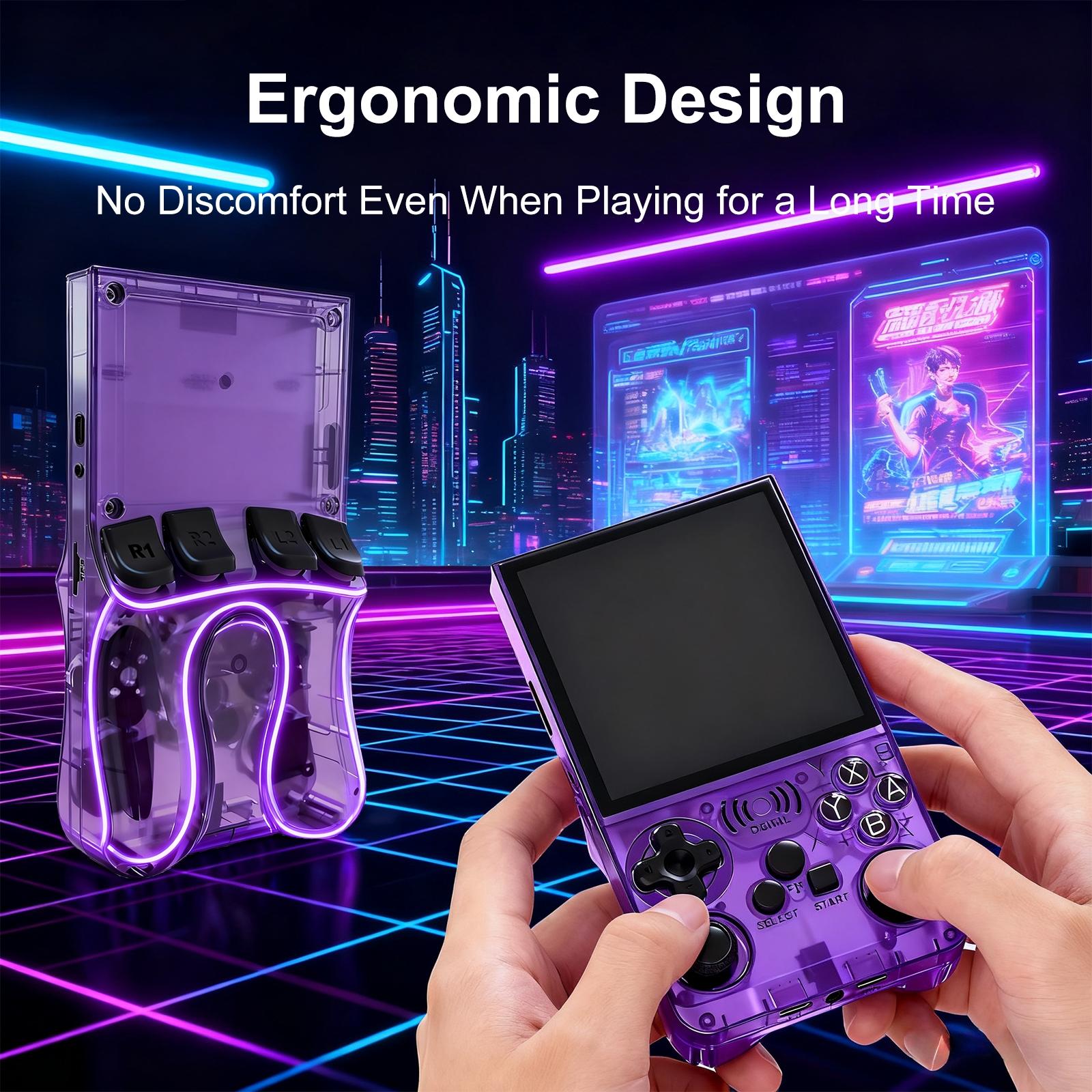 Gaminja Upgraded ANS13 Open-Source Portable Retro Handheld Gaming Console, 15000+ Games, Perfect for Nostalgic Players, Home & Travel Use