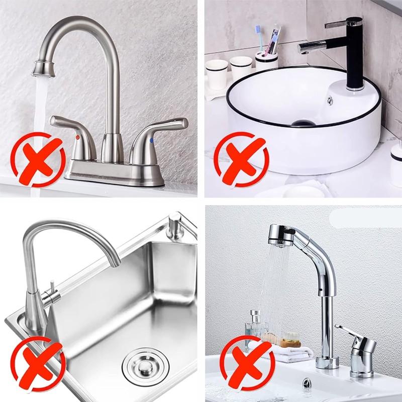 1pc Silicone Sink Faucet Splash Guard with Sloped Drainage, High Backing Water Catcher Mat, Non-Slip Sink Organizer Tray for Soap & Sponge, Waterproof Countertop Protector for Kitchen & Bathroom