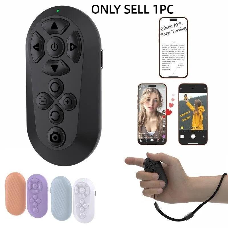 Bluetooth-compatible Remote Control for Short Video Scrolling, Page Turning, Volume Control, Camera Shutter, Multi-System Hands-Free Phone Handle, 2026 Upgrade Edition