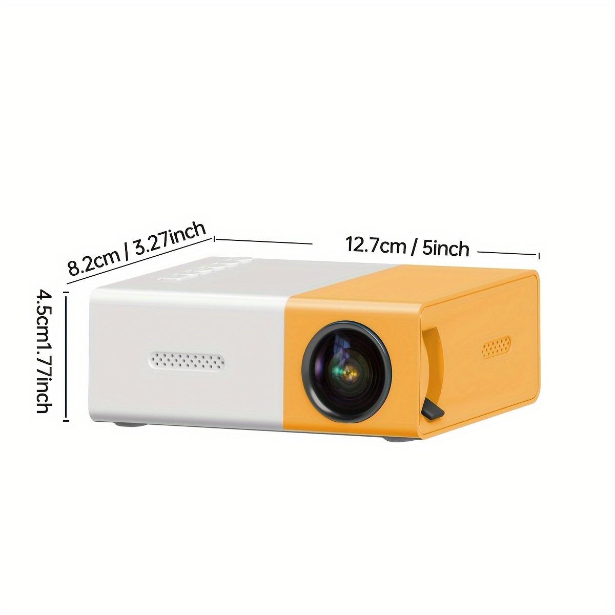 Portable HD Mini Projector, 1 Count 30"-100" Adjustable Projection Screen Size Home Theater Movie Projector For Office School Meeting