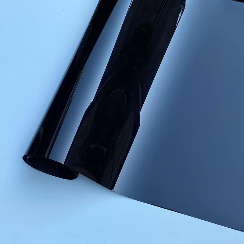 RAVOONY 60" x 12" Universal Gloss Black Vinyl Wrap Air Release Film for Cars Motorcycles Laptops Furniture with Tools Included UV-Resistant Easy Application Longevity Bumper Sticker