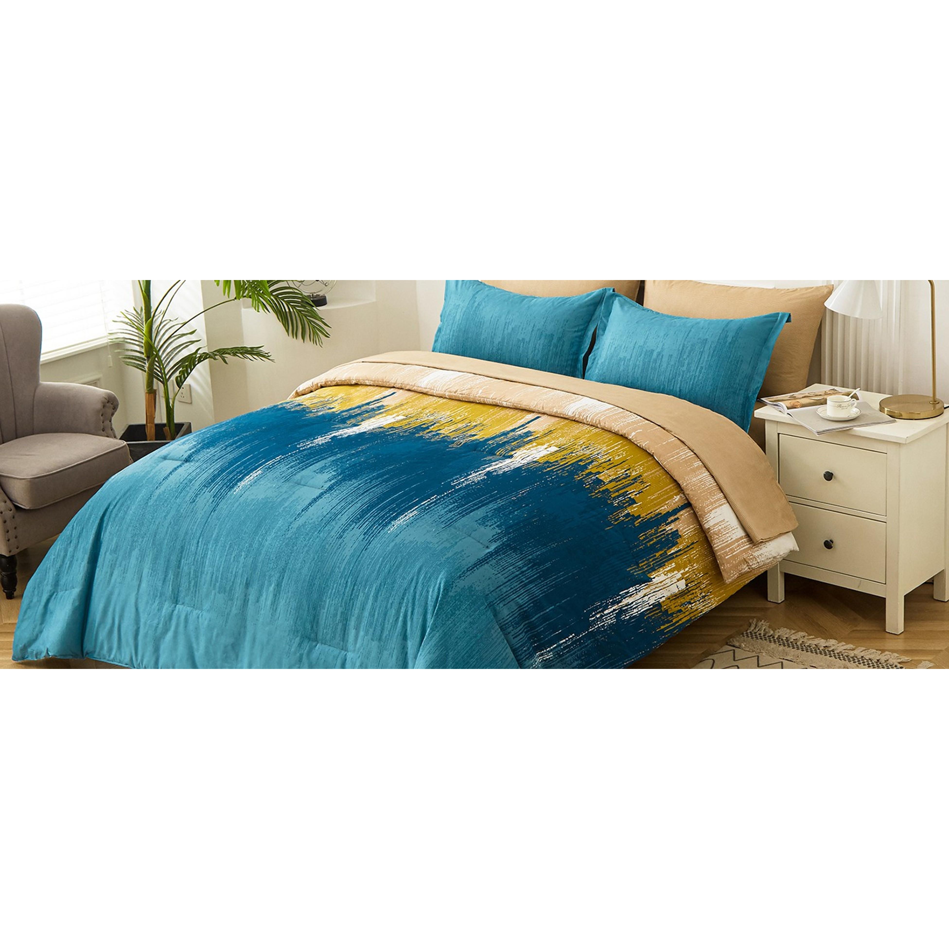 Comforter Set Queen, Burnt Orange 7 Pieces Bed in a Bag Abstract Gradient Terracotta Bedding Set with Comforter, Flat Sheet, Fitted Sheet, Pillow Shams, Pillowcases Comforter Set Queen, Burnt Orange 7 Pieces Bed in a Bag Abstract Gradient Terracotta Bedding Set with Comforter, Flat Sheet, Fitted Sheet, Pillow Shams, Pillowcases