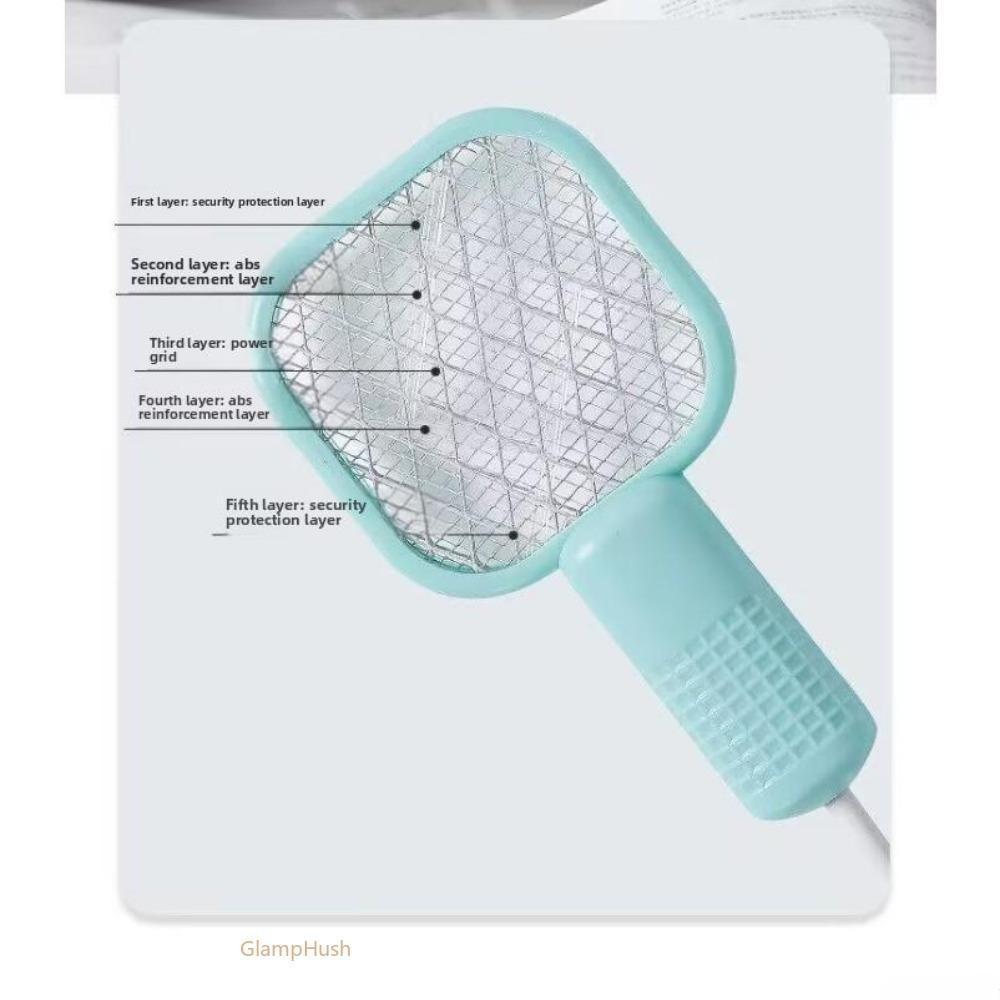 2026 New Portable USB Electric Fly Swatter - 2-in-1 Bug Zapper with Attractant Lamp, Compact Rechargeable for Indoor Use (Kitchens, Bedrooms), Sports & Outdoor Protective Gear for Bug Zapping