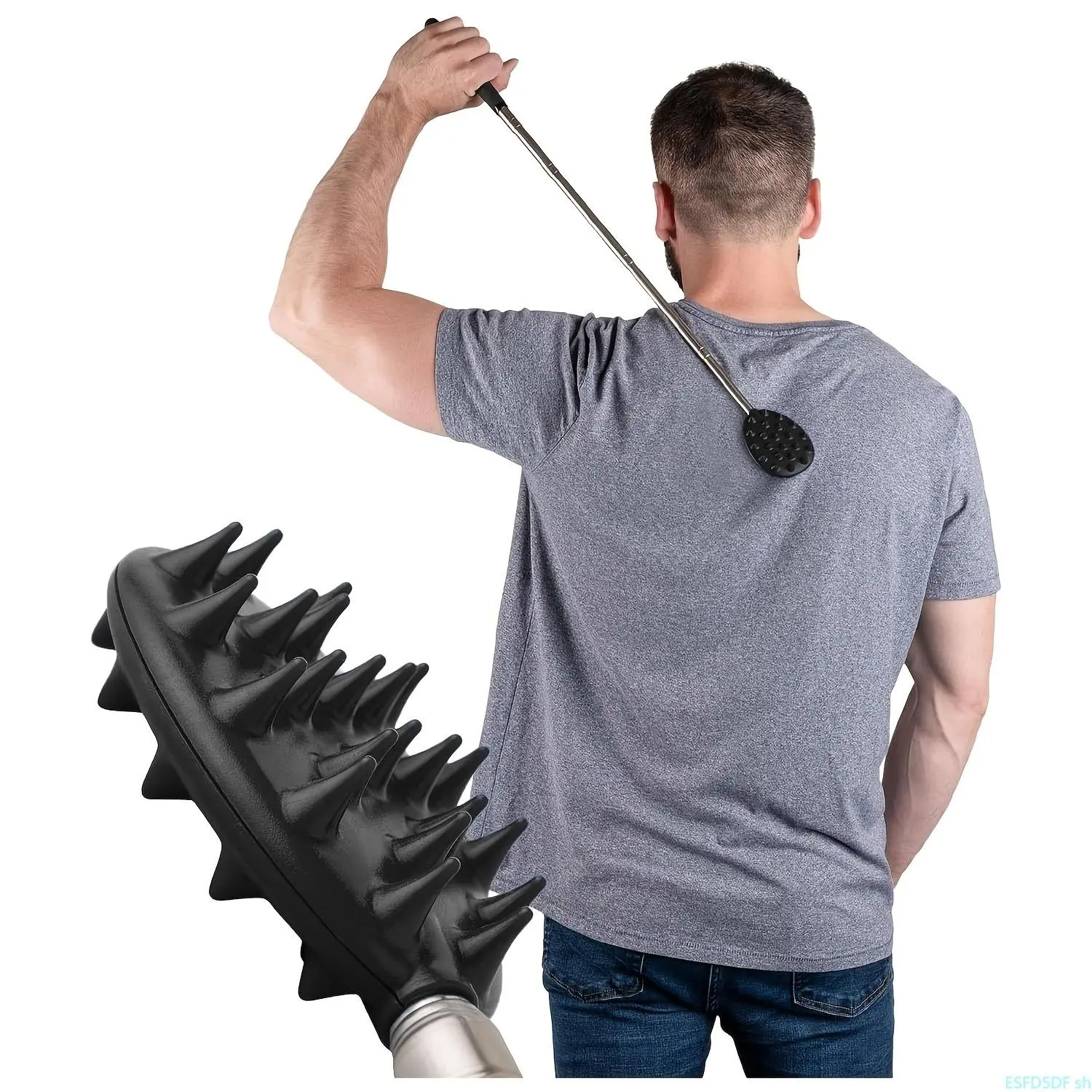 Cactus Back Scratcher, Telescopic Body Care Tool Extendable to 27 Inches with Ergonomic Handle for Men and Women, Durable & Compact for Home & Travel, Home/Camping, Extend Length daily casual matching match Halloween Natural Lip Balm Set business wear