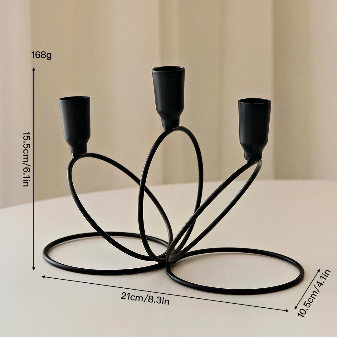 Vintage Candle Holder for Conical Candles, Elegant Decorative Candle Stand for Restaurants and Weddings, Durable Design, Versatile Use