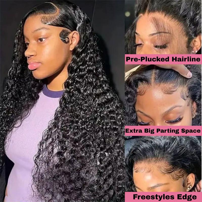 [28inch=$123] Suntuhair 180% Density 13x6 13x4 Jerry Curly HD Lace Front Wig Human Hair Full Lace Frontal Human Hair Wigs for Women Pre Bleached Knot Cheap Wig