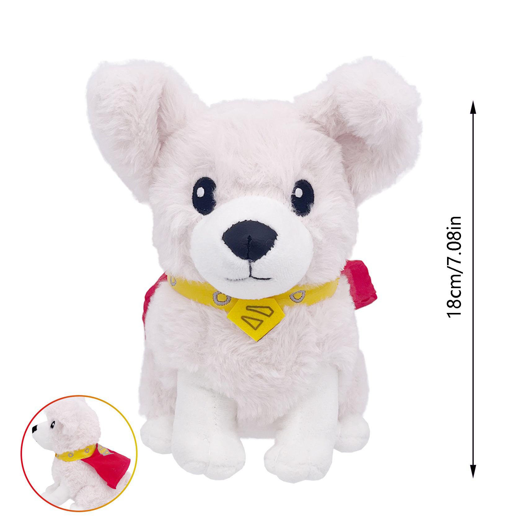 New Superman Dog Plush Toy, Realistic Superman Series Puppy Stuffed Doll, Soft and Cuddly Superman-Themed Gift for Kids