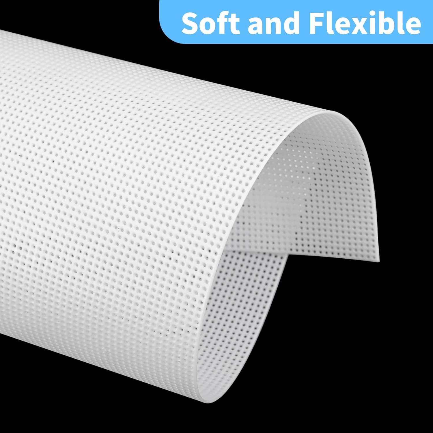 4 Pack 14tc Plastic Mesh Canvas Sheets, 11x8.26 Inches, Ideal for Embroidery, Knitting Projects, Monster Masks & Aquarium Splits