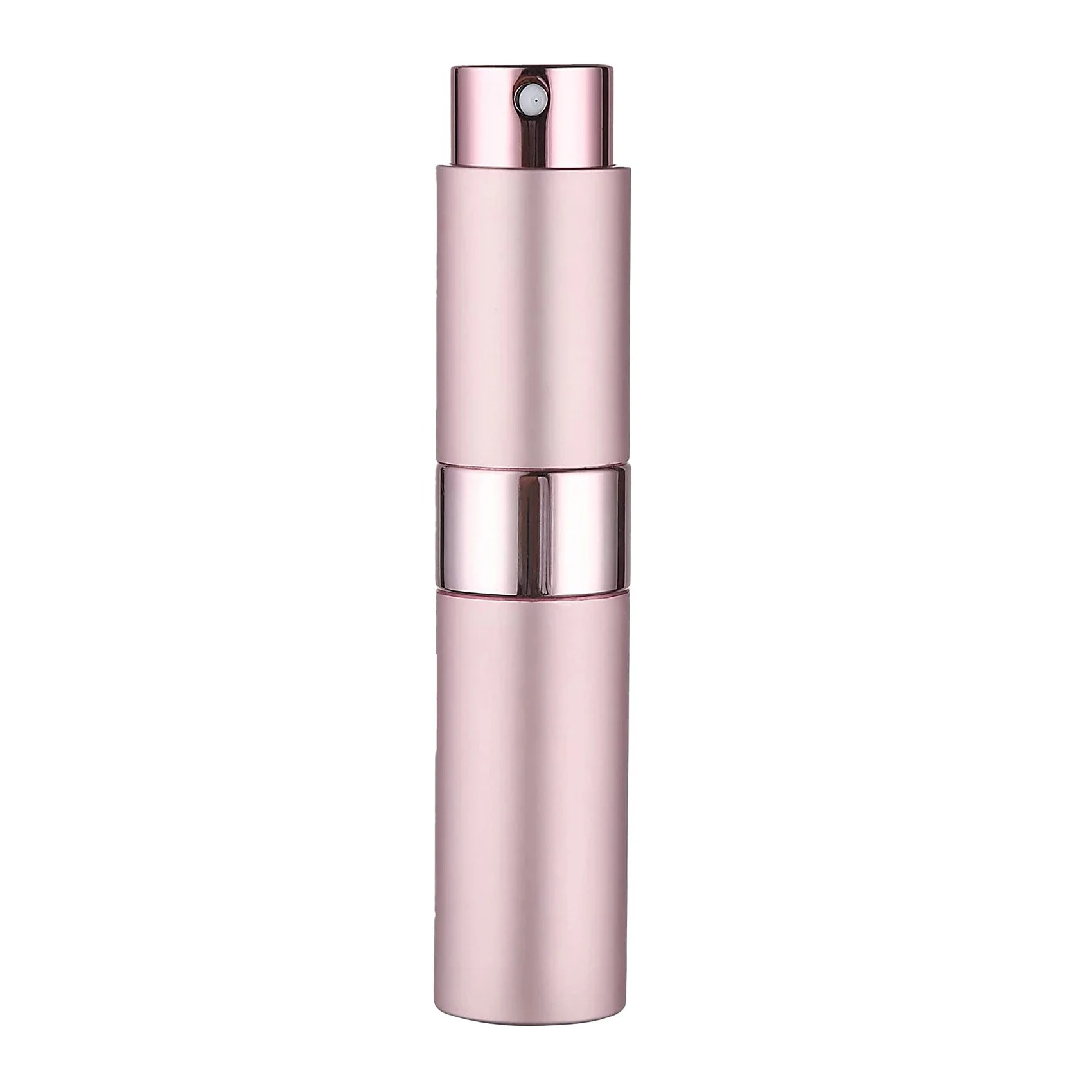 5ML Mini Aluminum Perfume Bottle, Refillable Spray Bottle, Rotating Extendable Nozzle, Empty Cosmetic Dispenser, Ideal for Fragrances