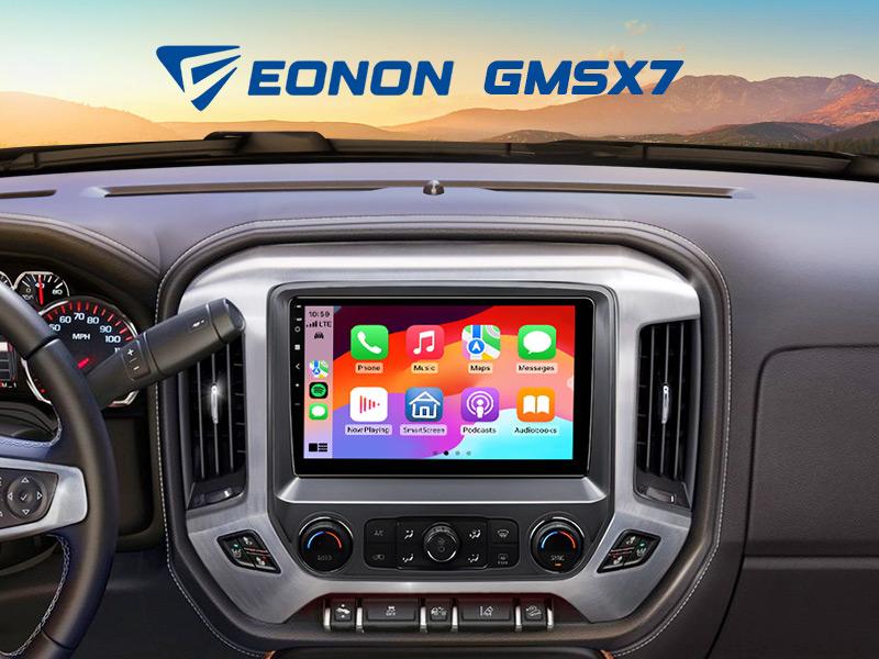 Eonon Car Stereo for Chevy Silverado GMC Sierra 2014-2018 Android 13/14 Head Unit with Wired/ Wireless CarPlay Android Auto 10.1" Car Radio Touch Screen SWC Sub BT Backup Camera Dashboard Upgrade, Jumpstart Sale - GMSX7 / GMSX6S2