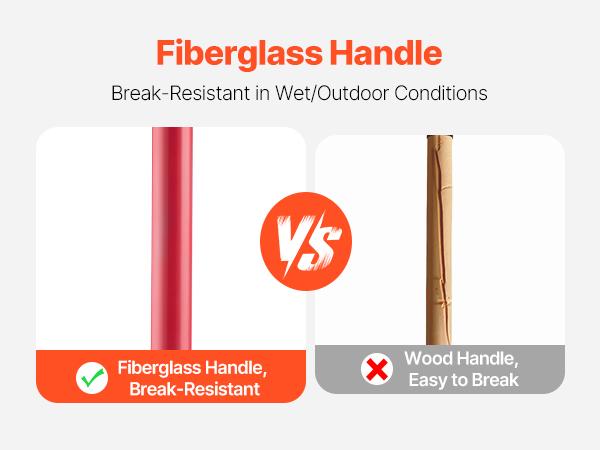 VEVOR Garden Fork, 4-Tine Gardening Pitchfork with Fiberglass Handle, 45 in Heavy Duty Digging Fork with Y Grip, Forged Steel Spading Fork for Hay Potato Composting Transplanting Aeration