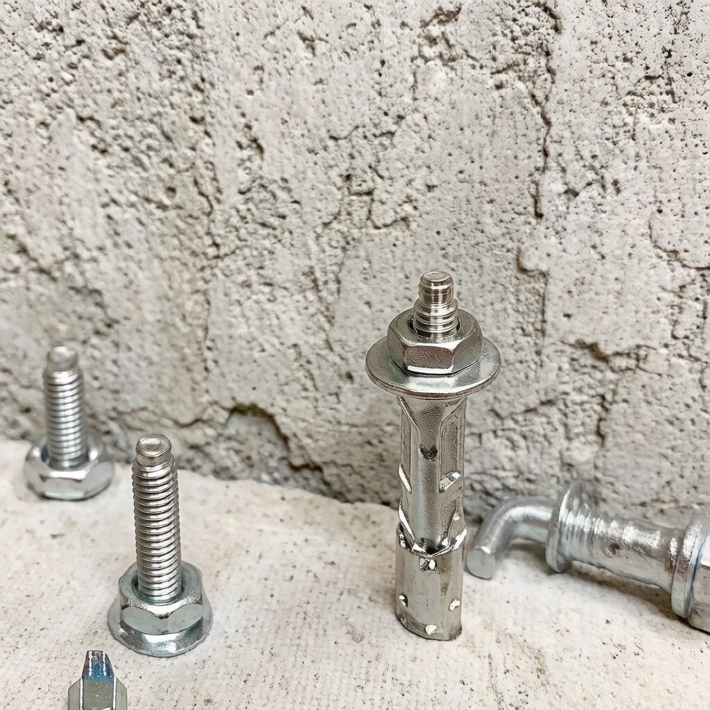 Rust Resistant Sleeve Anchors for Hollow Brick & Cinder Block, Carbon Steel Furniture Wall Anchor, Pre-Assembled Bolt Set, zinc Plated Expansion Anchors, Easy Install for Shelves & Cabinets, Multiple Usage Methods