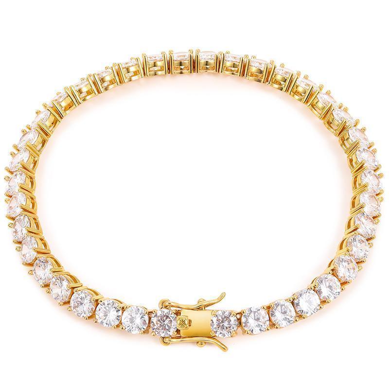 ICEOUTBOX D VVS1 Moissanite Tennis Bracelet Original s925 Sterling Silver Plated 18k White Gold with GRA Bracelets for Women Man