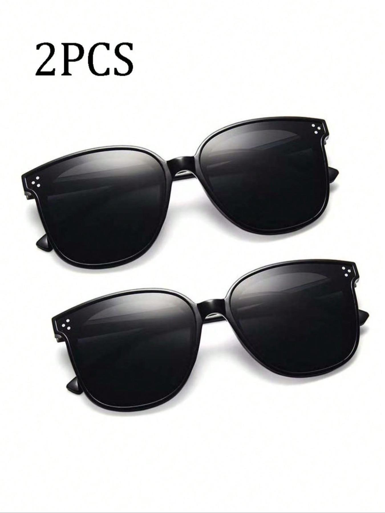 Vintage Square Kids Glasses, Casual Style PC Frame Lenses, Outdoor Hiking Decorative Eyewear, Children Fashion Sunglasses