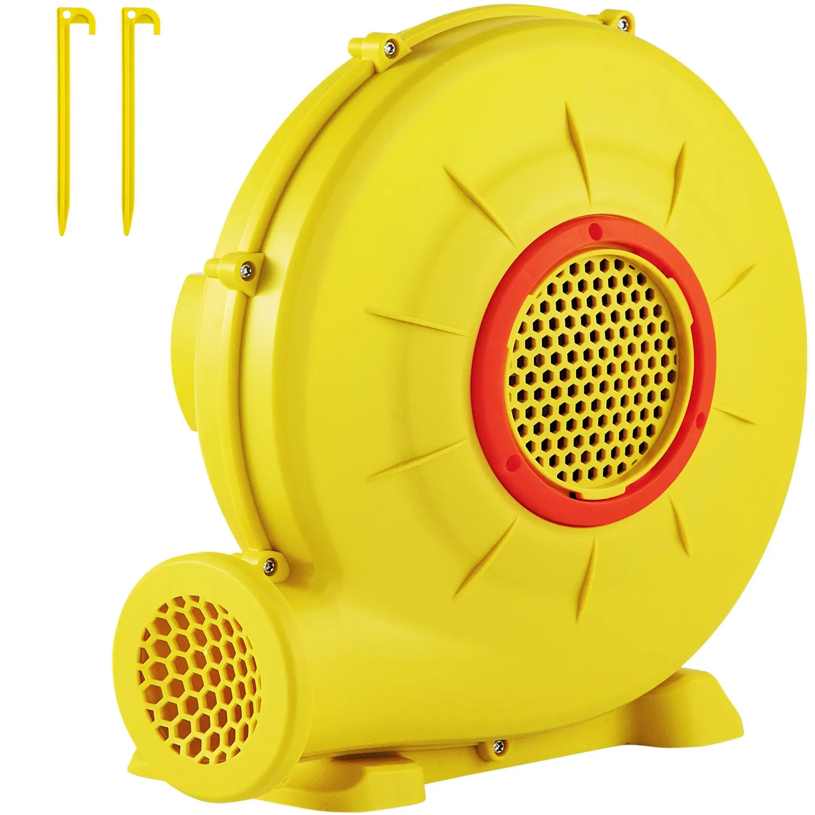 VEVOR Air Blower, 450W 0.6HP Inflatable Blower, Portable and Powerful Bounce House Blower, 1750Pa Commercial Air Blower Pump Fan, Used for Inflatable Bouncy Castle and Jump Tested to UL Standards
