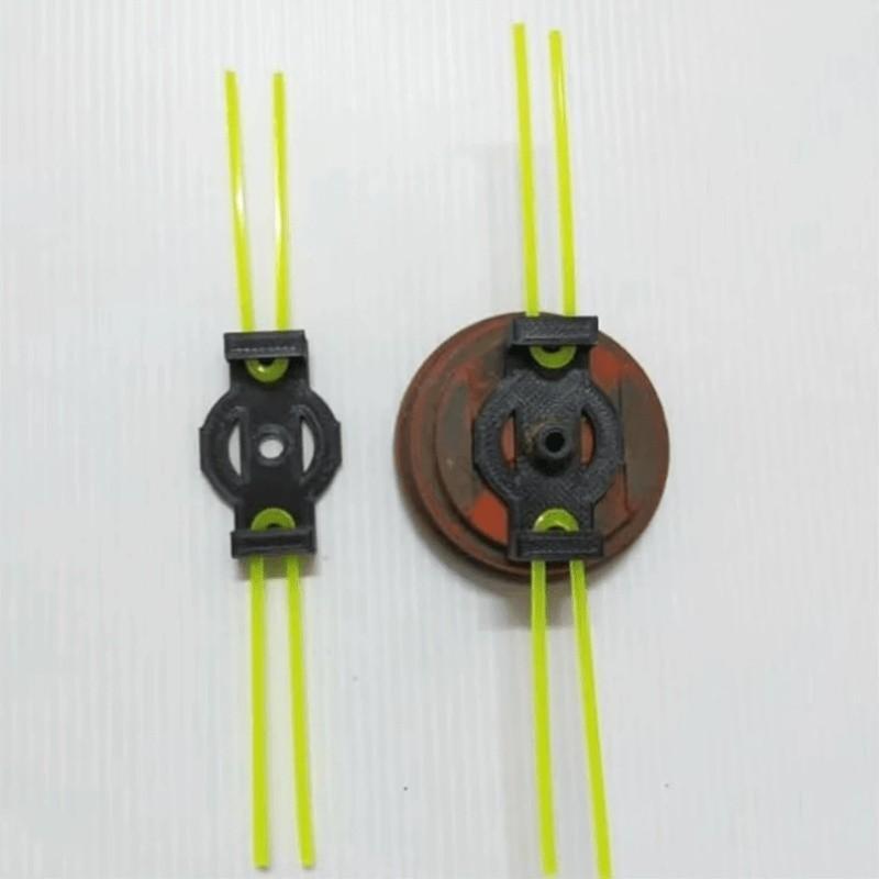 Universal Trimmer Head with Wear-Resistant Cutting String, Quick Replacement Weed Eater Head, Fit Most Electric/gas String Trimmers for Lawn Care